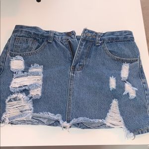 jean skirt